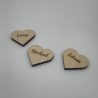 Marque-place Coeur en bois