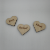 Marque-place Coeur en bois