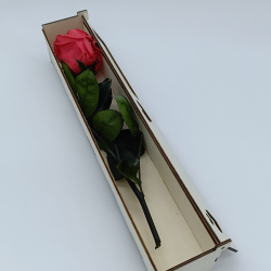 Boîte à rose personnalisée en bois