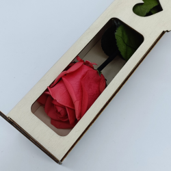Boîte à rose personnalisée en bois