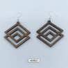 Boucles d'oreille en bois - Collection 1