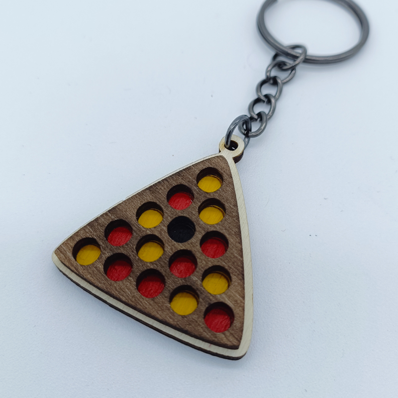 Porte-clé triangle de billard Blackball