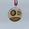Médaille en bois personnalisée - deux couches