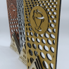 Trophée en bois personnalisé peint à la main